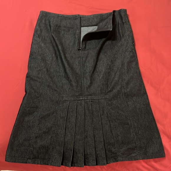 Bisou Bisou dark blue denim skirt - Picture 2 of 5